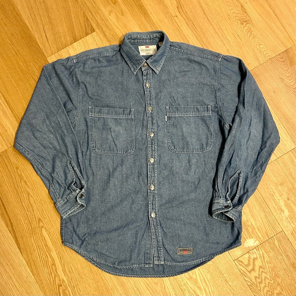 Levi's Blue Denim Button Down